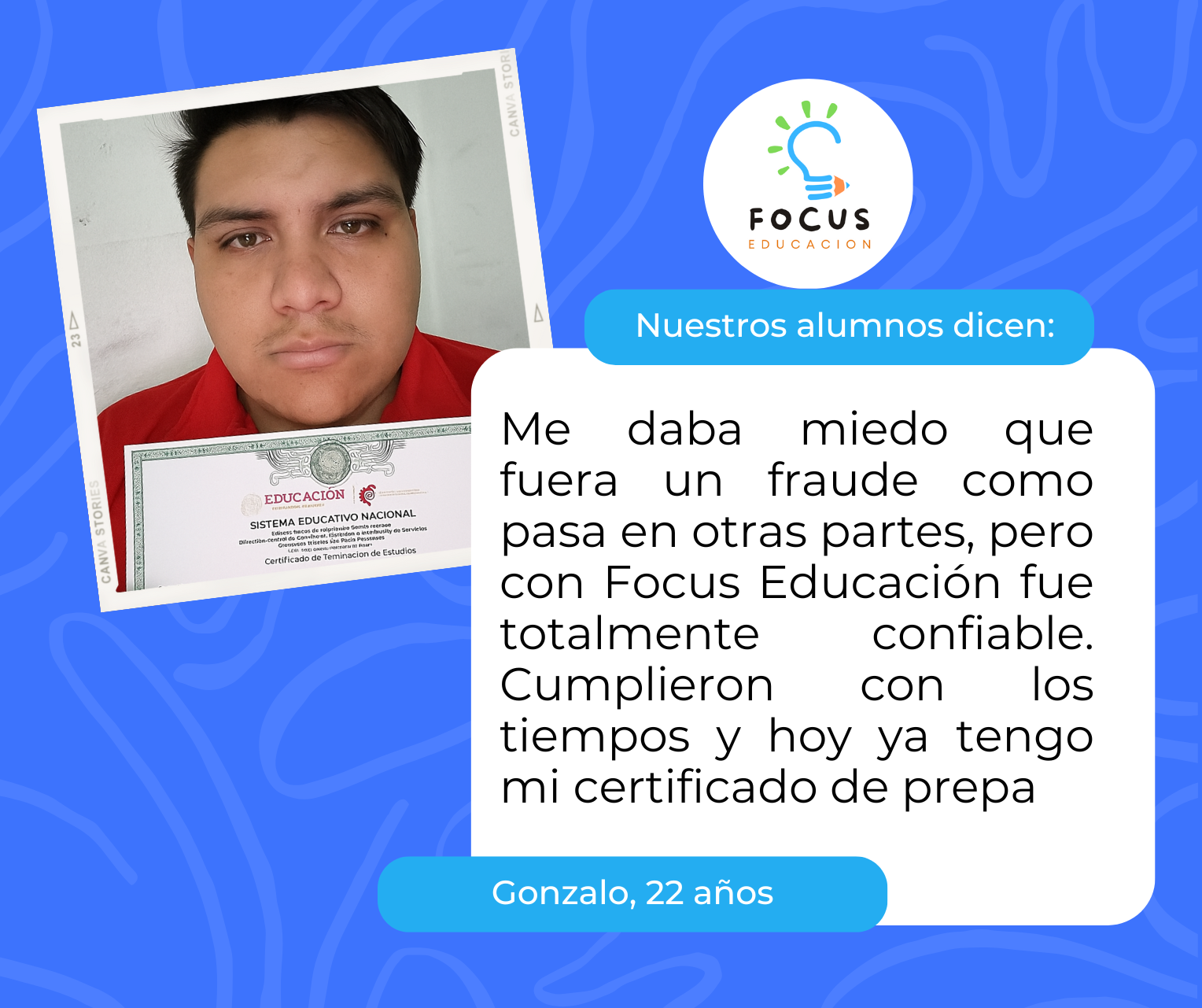 Testimonio de alumno 2