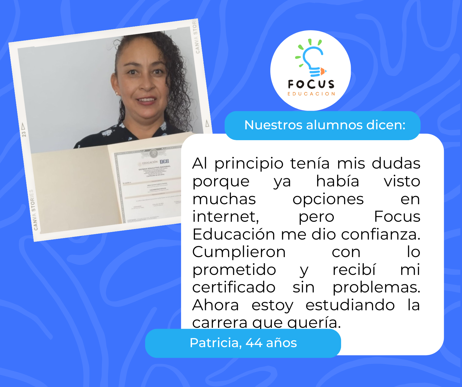 Testimonio de alumno 4